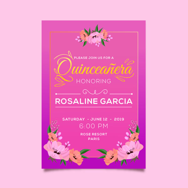 Invitación Evento Quinceañera