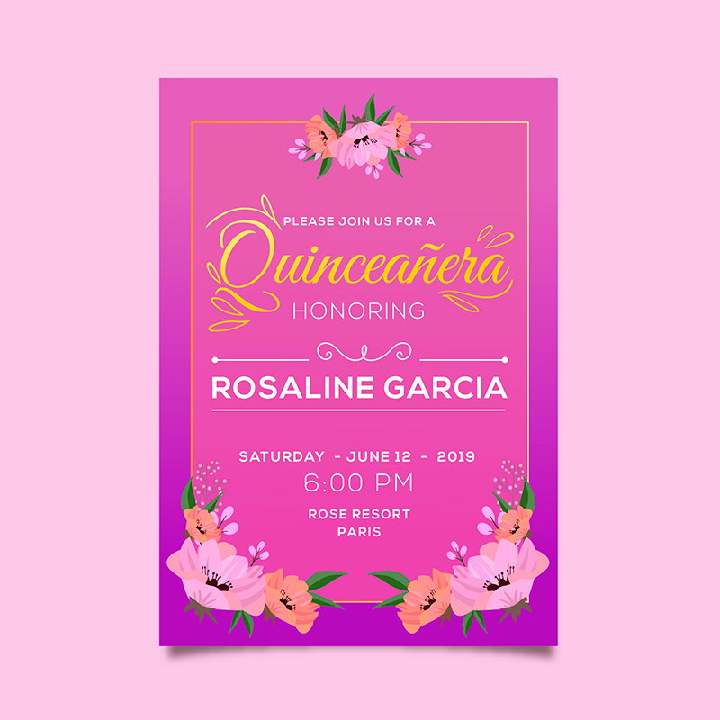 Invitación Evento Quinceañera