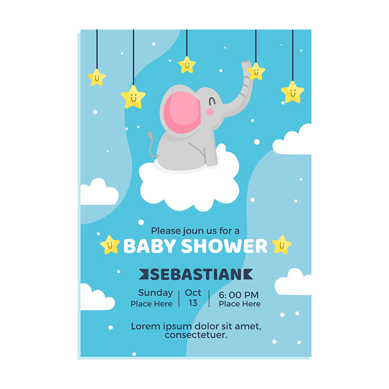 Invitación Baby Shower Niño • TRAZOWEB