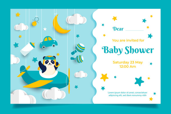 Invitación Baby Shower Nacimiento Niño