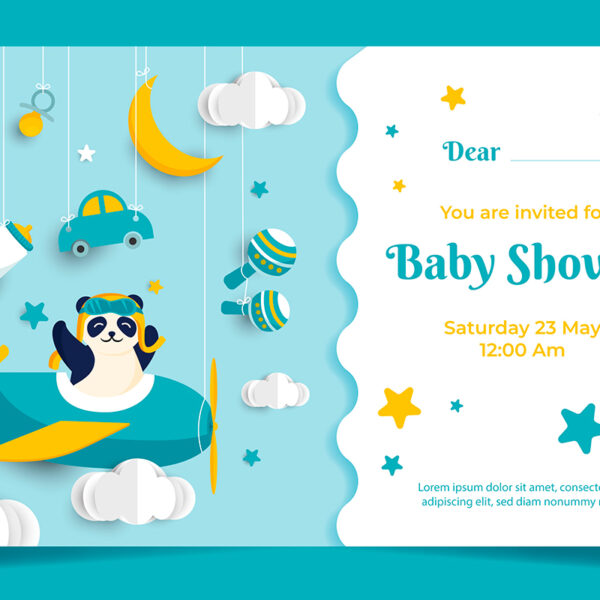 Invitación Baby Shower Nacimiento Niño