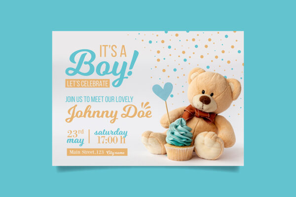 Invitación Baby Shower Foto