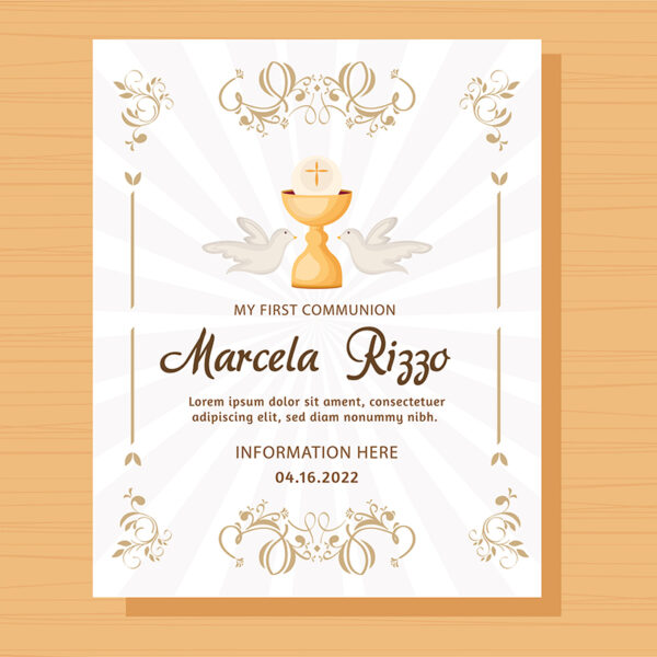 Invitación Evento Primera Comunión