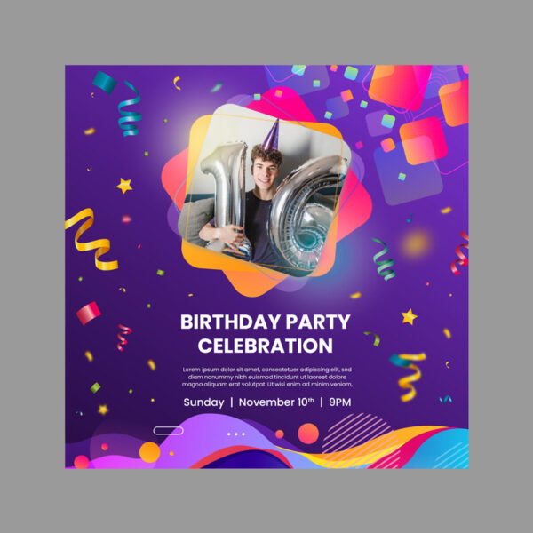 Invitación Celebración Cumpleaños