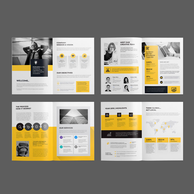 Brochure Duotono para Empresas