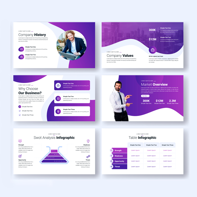 Proyecto en diapositivas con formas