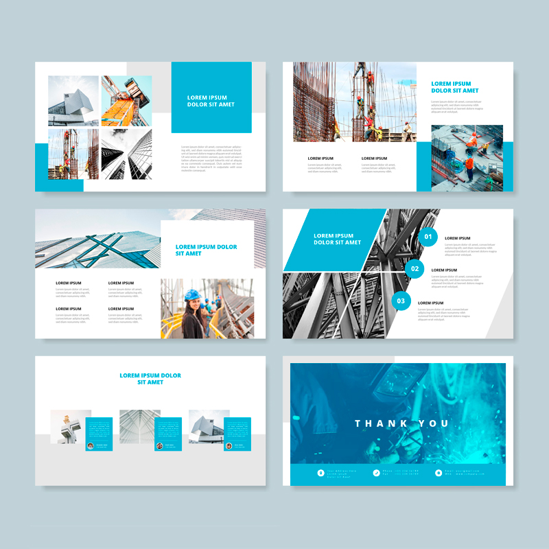 Presentación en diapositivas para empresa de arquitectura