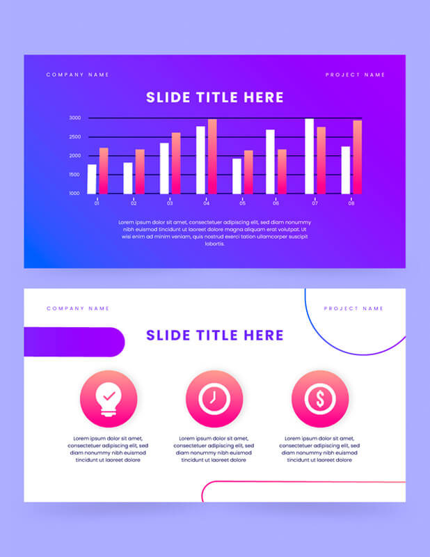 Presentación en diapositivas para comercializar eventos